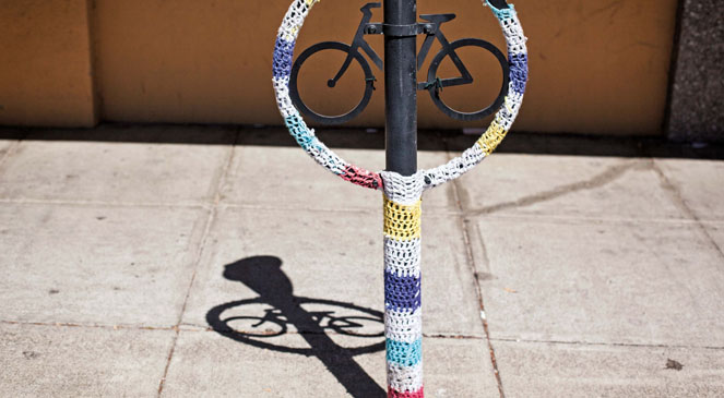 What do you want to see at the Three Corners? Yarn Bombing by Lorna Watt @KnitsforLife