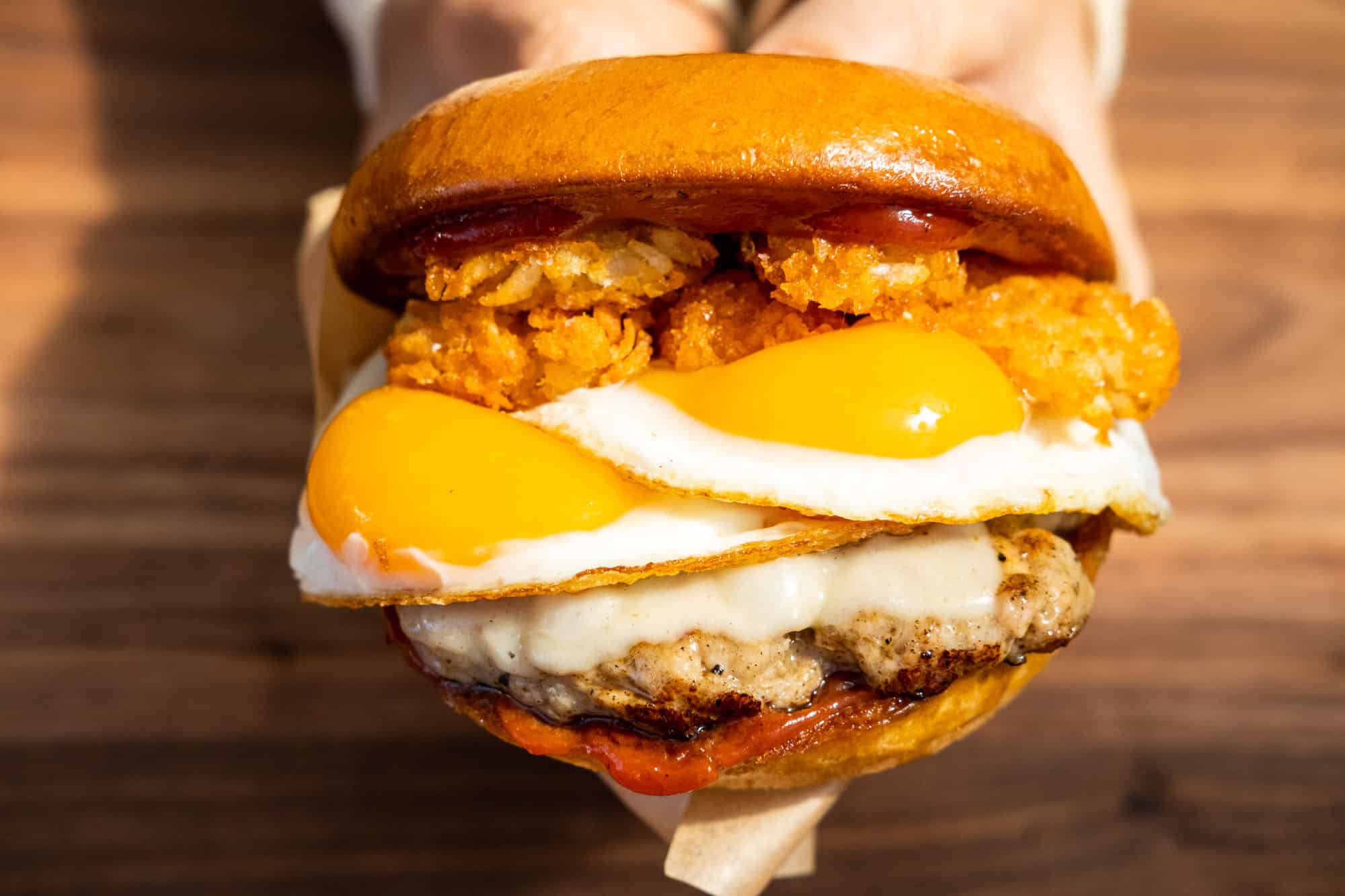 ROAM Artisan Burgers Breakfast Sandwich 