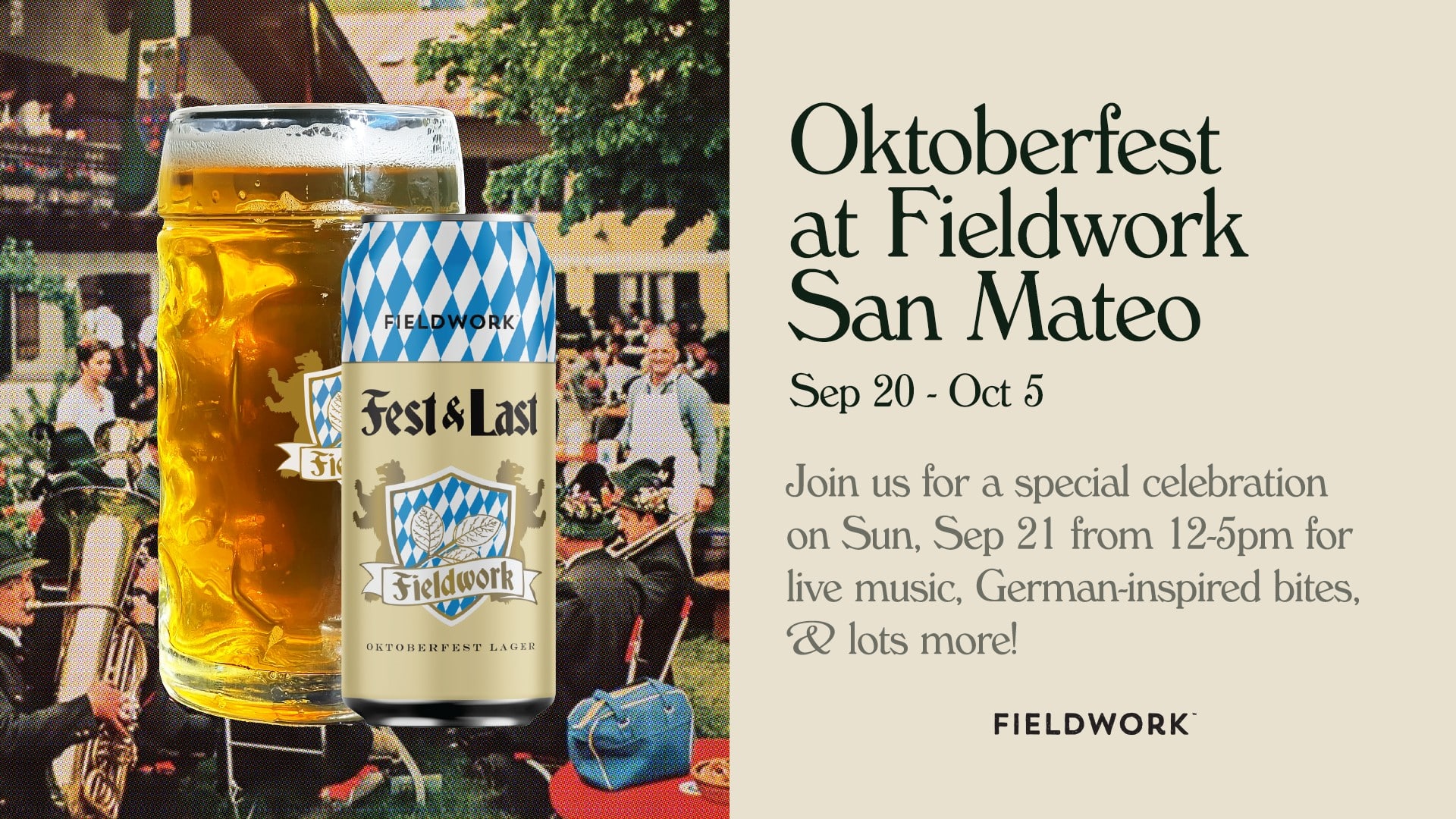 Oktoberfest Fieldwork Brewing San Mateo Bay Meadows